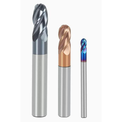 Precision 4-Flute Carbide Ball Nose End Mill for Metalworking